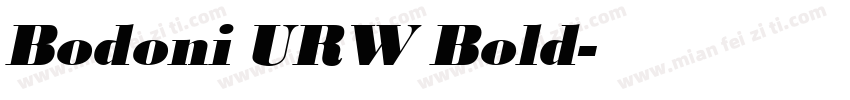 Bodoni URW Bold字体转换